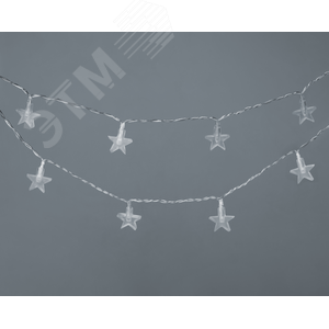 Гирлянда светодиодная новогодняя NGF-D042-03 нить звезды CW 1.6 м IP20