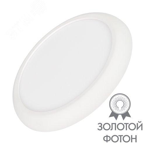 Светильник CL-FIOKK-R300-25W Day4000-MIX WH, 120 deg, 230V IP44 пластик, 3 года
