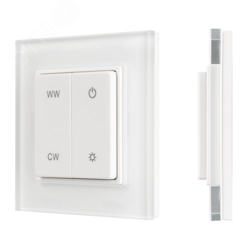 Панель SMART-P49-MIX-G-SUF 3V, 1 зона, Knob, 2.4G ARL, пластик