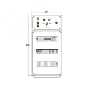 Щит управления электрообогревом HS 4x3400 D850 (в комплекте с терморегулятором)