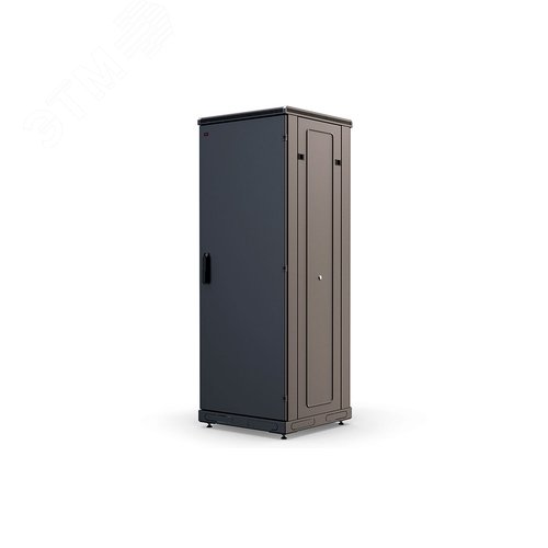 Шкаф телекоммуникационный напольный 33U 600x800 ШТ-НП-М-33U-600-800-М-Ч, передняя дверь металл, черный