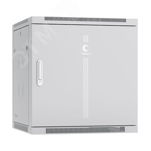 Шкаф телекоммуникационный настенный разобранный 19дюйм 12U 600x450x635mm (ШхГхВ) дверь металл, цвет серый (RAL 7035)