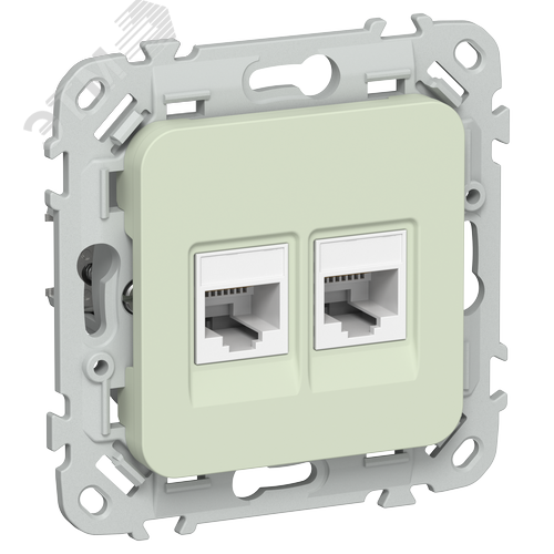 FLITE Розетка 2-местная компьютерная RJ45 категория 5Е UTP РК5е-2-0-ФлП панг IEK