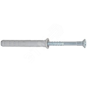 Дюбель-гвоздь 8х100/60 N S потайной бортик, нейлон , нерж.сталь А2