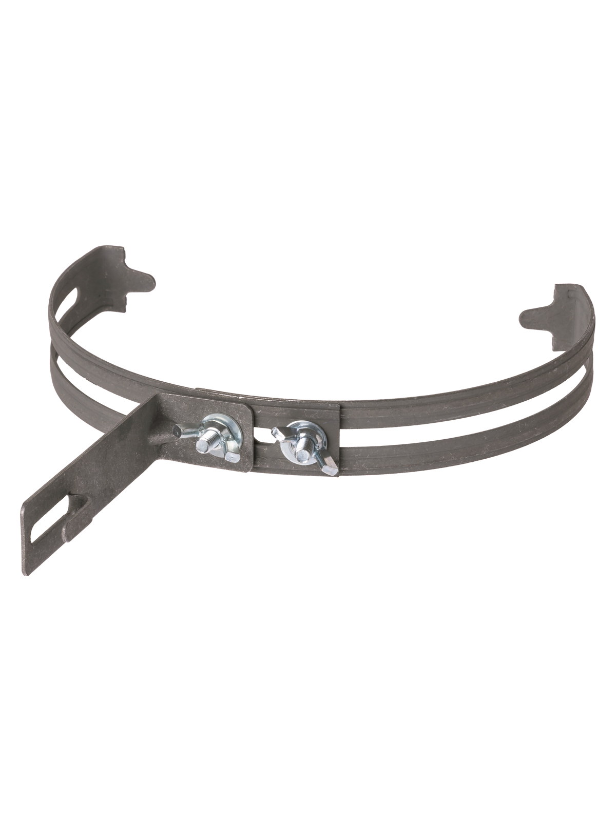 Держатель регулируемый Ø130-240 мм на круглый конек, для прута Ø6-10 мм, стальной крюк, термодиффузия (упак. 1 шт.) TDM