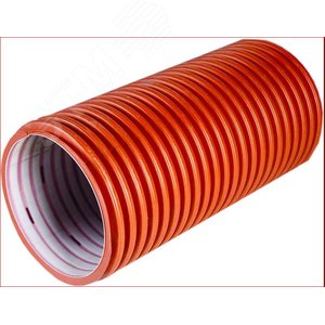 Труба ПЭ гофрированная двухслойная 233/200 SN8 с перфорацией 120гр 3отв - 6м.