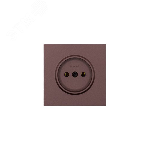 ZIMA Розетка без заземления, 16 А, механизм, шоколад Lezard 704-7388-121BQC