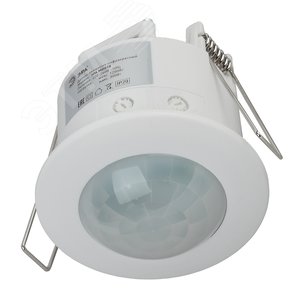 Датчик движения белый 1200Вт IP20 360гр 6М (50/1050) MD 018