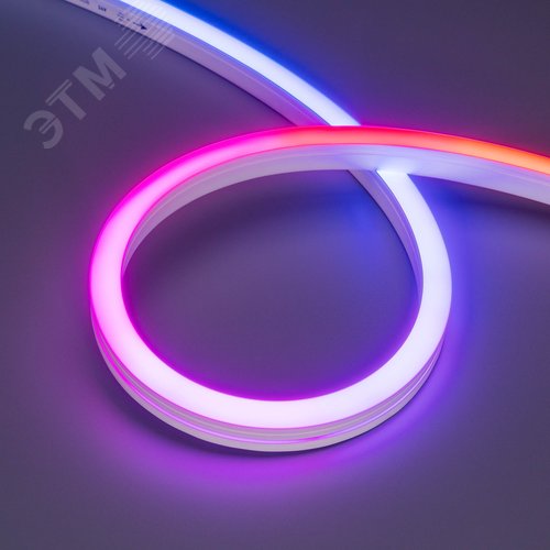 Лента герметичная DMX MOONLIGHT-SIDE-B84-12x17mm 24V RGB-PX7 18 W/m, IP67, 5m, wire x2, силикон