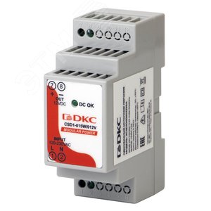 Источник питания MODULAR POWER, однофазный, 1 5Вт,1.2А, 12В''