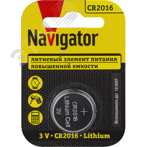 Батарейка NBT-CR2016-BP1