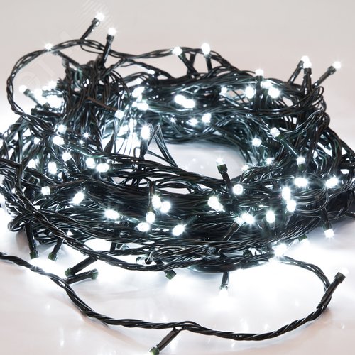 Гирлянда Твинкл Лайт 6 м, темно-зеленый ПВХ, 40 LED, белый
