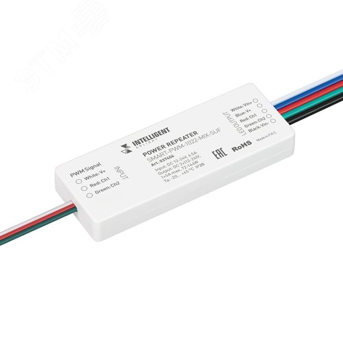 Усилитель 12-24 V 2 x 3A IARL IP20 пластик 5 лет SMART-PWM-1022-MIX-SUF INTELLIGENT