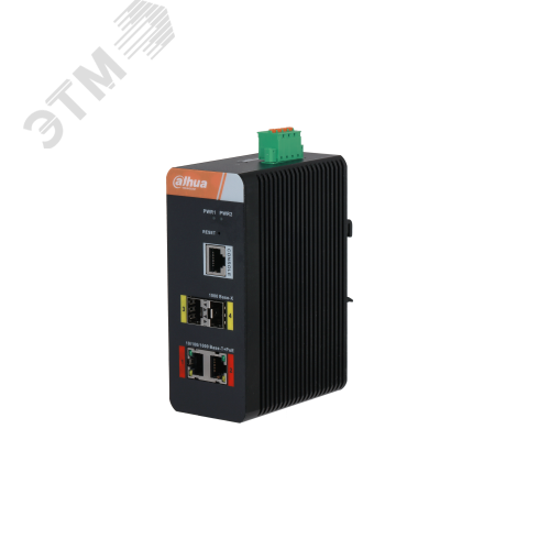 Коммутатор управляемый промышленный L3 4 порта RJ45/SFP 10 100 1000 Мб/с  PoE 90Вт