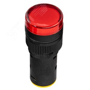 Лампа AD16DS(LED) матрица D16мм красный 24В AC/DC