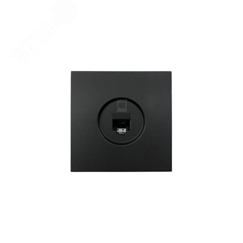 Розетка компьютерная Cat 6, механизм, черный бархат Lezard 704-4288-140