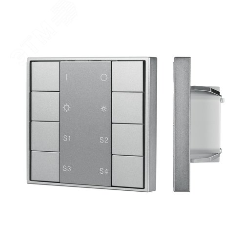 Панель кнопочная INTELLIGENT DALI-201-23-1G-4SC-DIM-DT6-IN Silver BUS, Frame IARL, IP20 металл, 3 года