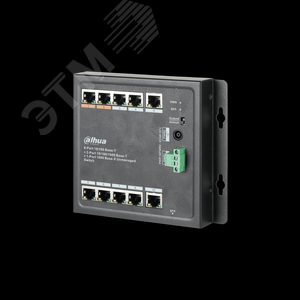 Коммутатор неуправляемый 10 портов RJ45/SFP 10 100 1000 Мб/с PoE 96Вт