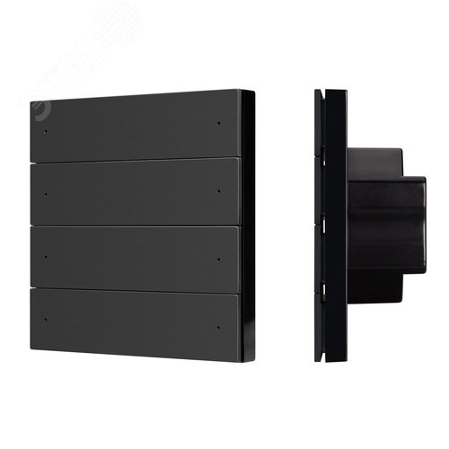 Панель управления кнопочная INTELLIGENT ARLIGHT SMART-ZB-801-22-1G-8SC-MULTI-IN Black (230V) (IARL, IP20, Пластик, 5 лет)