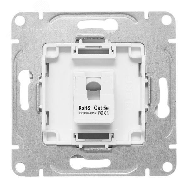 Эпика Механизм розетки RJ45 (cat5) белый EKF