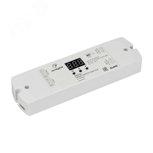 Выключатель SMART-SWITCH-DMX-SUF (230V, 5A) (ARL, IP20 Пластик, 3 года)