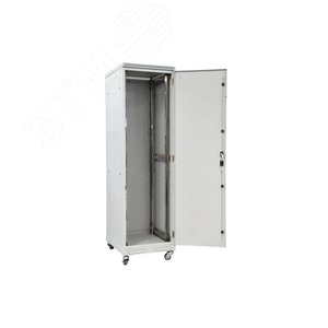 Шкаф телекоммуникационный напольный 42U 600x800 ШТ-НП-42U-600-800-М, передняя дверь металл