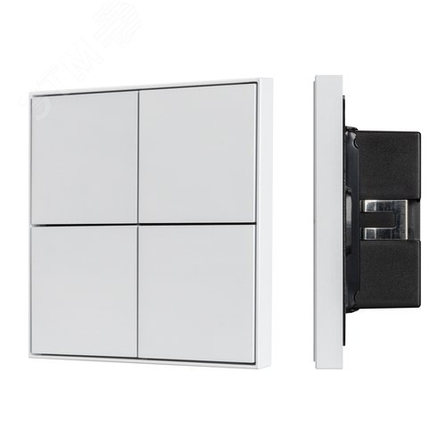Панель кнопочная KNX-304-23-IN White BUS, Frame IARL, IP20 металл, 2 года