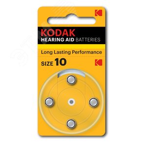 Батарейка ZA10-4BL [KZA10-4] MAX Hearing Aid (40/400/32000)