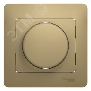 Диммер поворотно нажимной, LED, RC, 630 Вт, титан