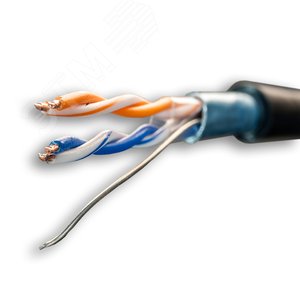 Витая пара F/UTP кат 5e 2x2xAWG24 Standart Cu PE OUT 500м (RUS)