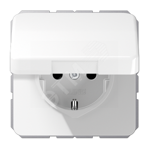 Розетка штепсельная SCHUKO 16A 250V с защитой от  влажности, белая