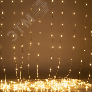 Гирлянда Занавес Водопад теплый белый, 3*2,8 м, 280 LED, IP20 ENIN-300WL