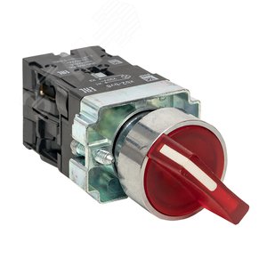 Переключатель BD21 2P c красной подстветкой 230В NO PROxima