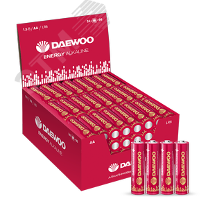 Элемент питания LR 6 (AA) DAEWOO Energy Alkaline термопленка, 4 шт.