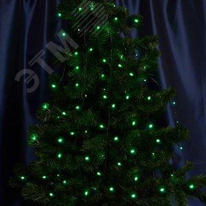 Гирлянда линейная LED зеленый 20 м с контроллером