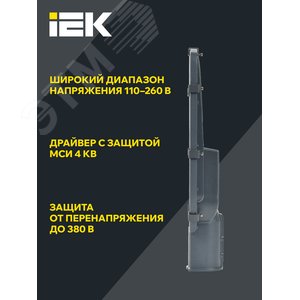 Светильник LED консольный уличный ДКУ 1002-100Д 5000К IP65 серый