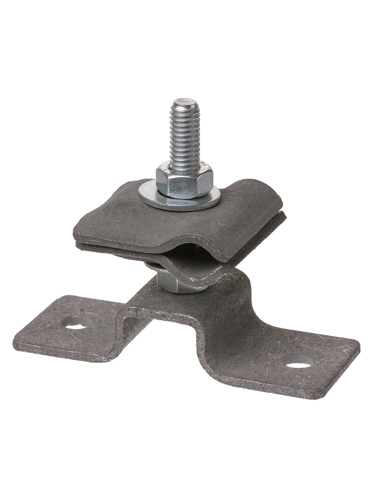 Держатель для гориз. и верт. поверхностей, высота 25 мм, для прута Ø6-10 мм, стальной зажим, термодиффузия (упак. 1 шт.) TDM