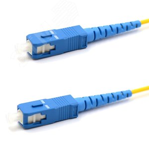 Патч-корд оптический соединительный SM 9/125 OS2 SC/UPC-SC/UPC Simplex LSZH 1м,