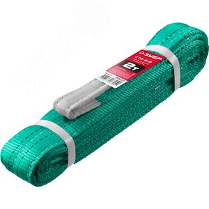 Строп текстильный петлевой, зеленый, г/п 2 т, длина 2 м