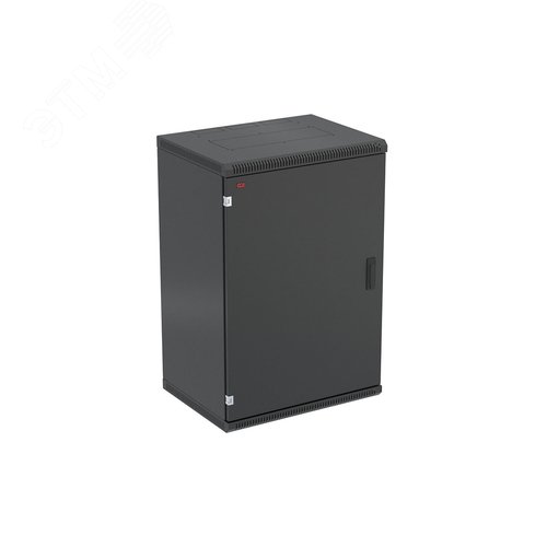 Шкаф телекоммуникационный настенный разборный черный 18U 600x650 ШТ-НСр-18U-600-650-М-Ч дверь металл
