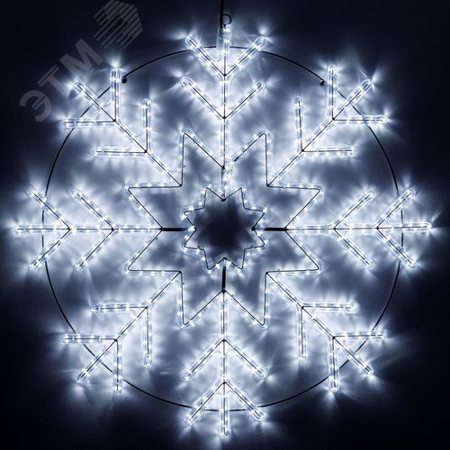 Фигура ARD-SNOWFLAKE-M8-950x950-540LED White 230V, 33W Ardecoled, IP65