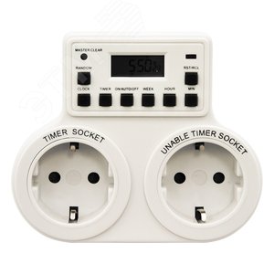 Розетка с таймером (недельная) 3500W/16A 230V