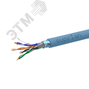 Витая пара F/UTP кат 5e 4x2x0.52 Premium Cu PVC PROJECT IN 305м (RUS Синий)