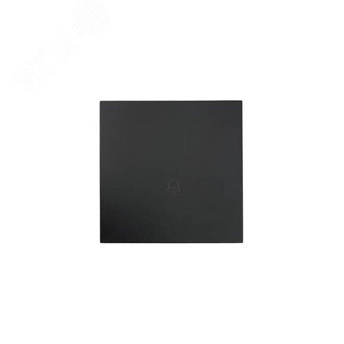 ZIMA Кнопка звонка, 10 А, механизм, черный бархат Lezard 704-4288-103QC