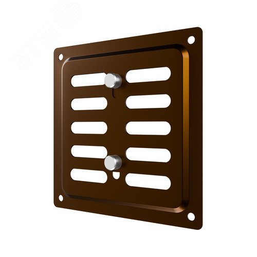 Решетка вентиляционная MER регулируемая 100x100 окраш.сталь Metallic brown