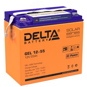 Аккумулятор GEL 12В 55Ач