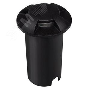 Светильник светодиодный грунтовый встраиваемый ДВУ- 2w 4000K Black IP65 PGR R60/4