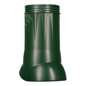 Выход вентиляционный пластиковый без утеплителя, D125/160, цвет Green