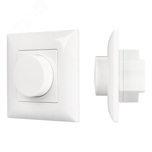 Панель SMART-P14-DIM-P-IN White 230V, 1.5A, 0/1-10V, Rotary, 2.4G ARL, IP20 пластик, 5 лет