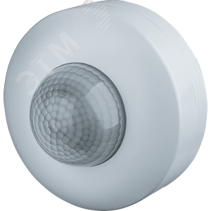 Датчик движения ИК потолочный 1200w 360 градусов 12м IP33 белый